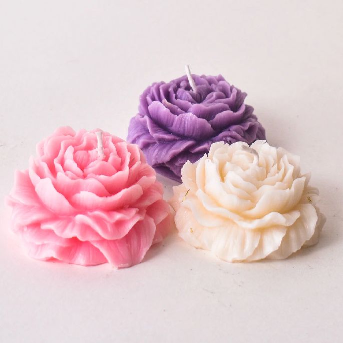 Peony Flower Candle – By AroCandle - Image 2